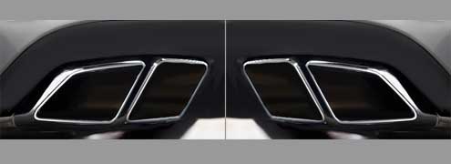 Sportauspuff Sportendrohr amg 65 - look links & rechts