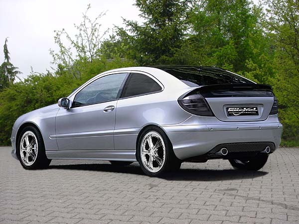 mercedes benz c klasse w203, cl 203 sport coupe, Sport Auspuff, Sport Mittel Schalld&auml;mpfer, Klappenauspuff, Sound, Ersatzrohr, Powerrohr, Spoiler, AMG63, AMG65, AMG36, AMG43,   AMG, Heckspoiler, Chromteile, Carbonteile, Zusatzscheinwerfer, Tagfahrleuchten, Leistungssteigerung,  von Goeckel Performance