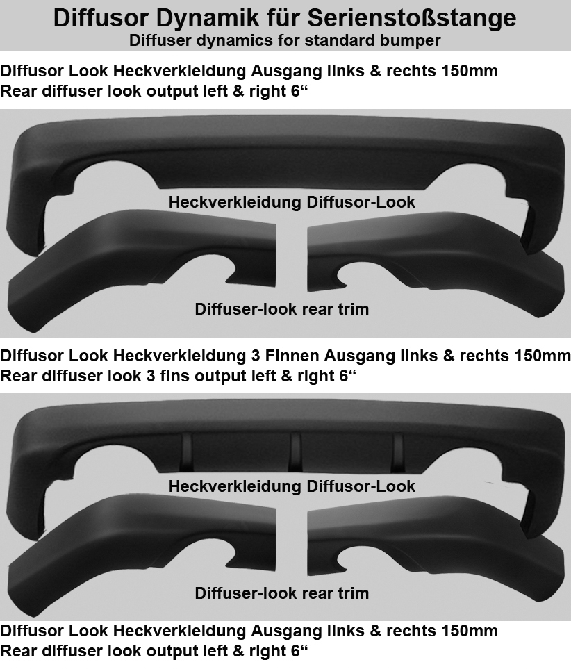 CL W215 Spoiler, AMG Sto&szlig;stange, AMG Auspuff, Tieferlegnung, Federn Sportauspuff Klappenauspuff, Heckspoiler, Diffusor, Endrohre, Bodykit Bausatz AMG, von g&ouml;eckel Performance