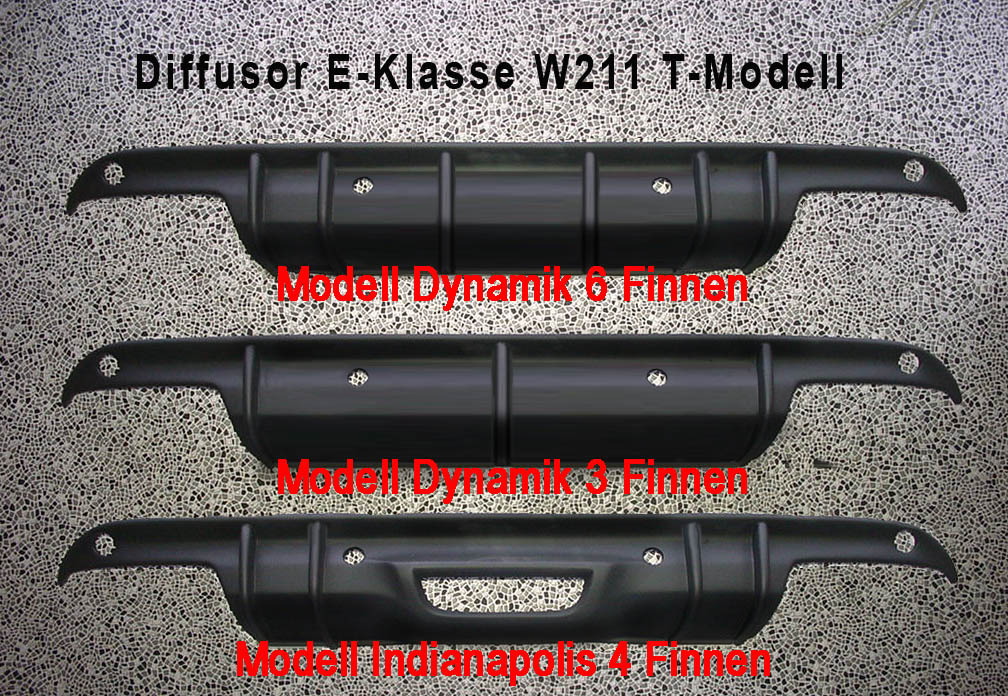 E-Klasse W211, S211 Diffusor  G&ouml;ckel