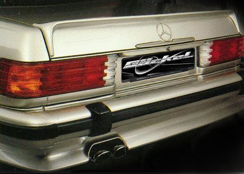 Hecksch&uuml;rze Verkleidung spoiler SL R107 W107 C107 AMG-Look Goeckel