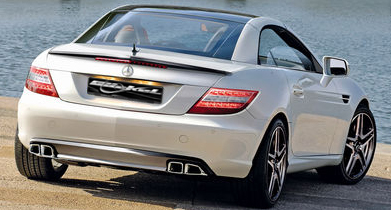 SLK R172; Sportauspuff, Sport Mittelschalld&auml;mpfer, Sport Auspuffanlage, Sportendrohre, Klappenauspuff, Ersatzrohr, Powerrohr, Soundrohr, Sound, AMG, AMG55,  AMG63, von G&ouml;ckel Performance. 