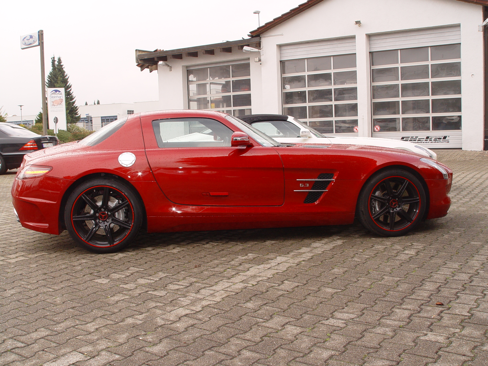 SLS C197 Coupe, Roadster, Black Series Look auf der Basis des Serien SLS. Keine Karosseriebearbeitung notwendig. Jederzeit r&uuml;ckr&uuml;stbar. G&ouml;ckel Performance 