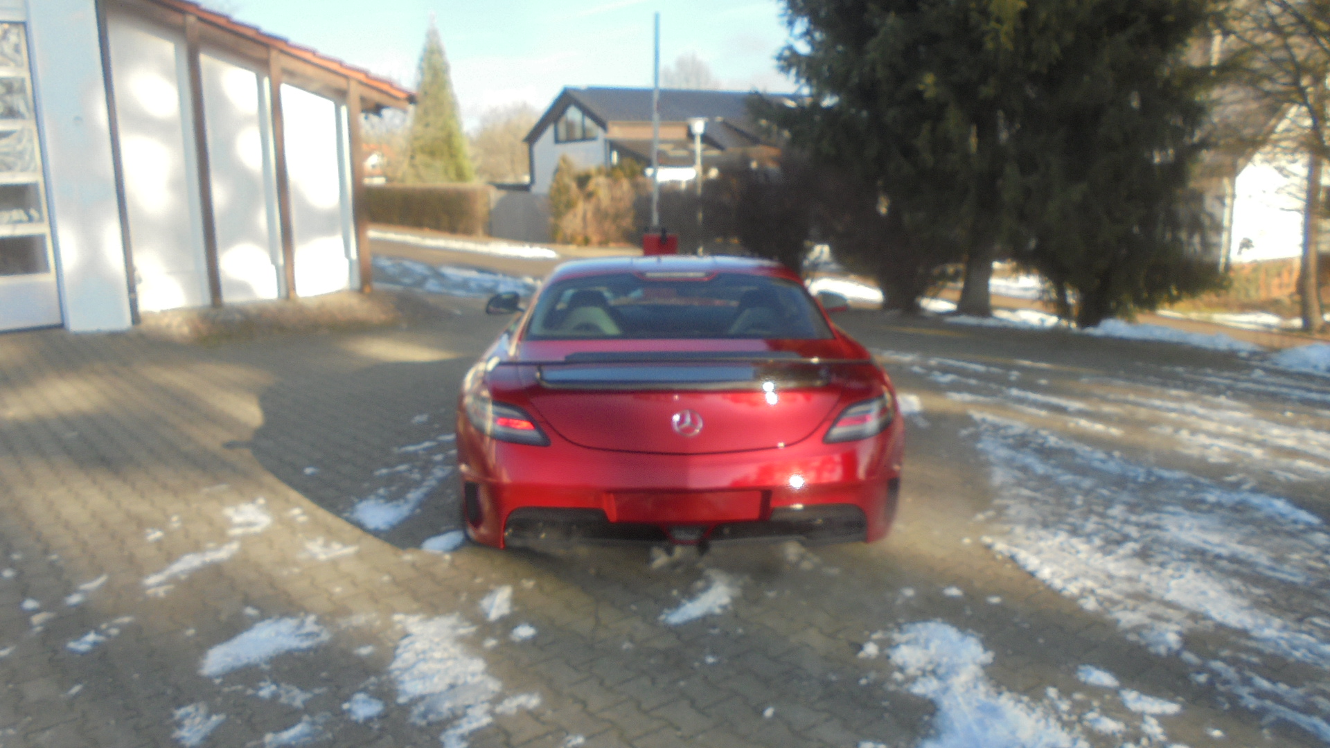 SLS C197 Coupe, Roadster, Black Series Look auf der Basis des Serien SLS. Keine Karosseriebearbeitung notwendig. Jederzeit r&uuml;ckr&uuml;stbar. G&ouml;ckel Performance 