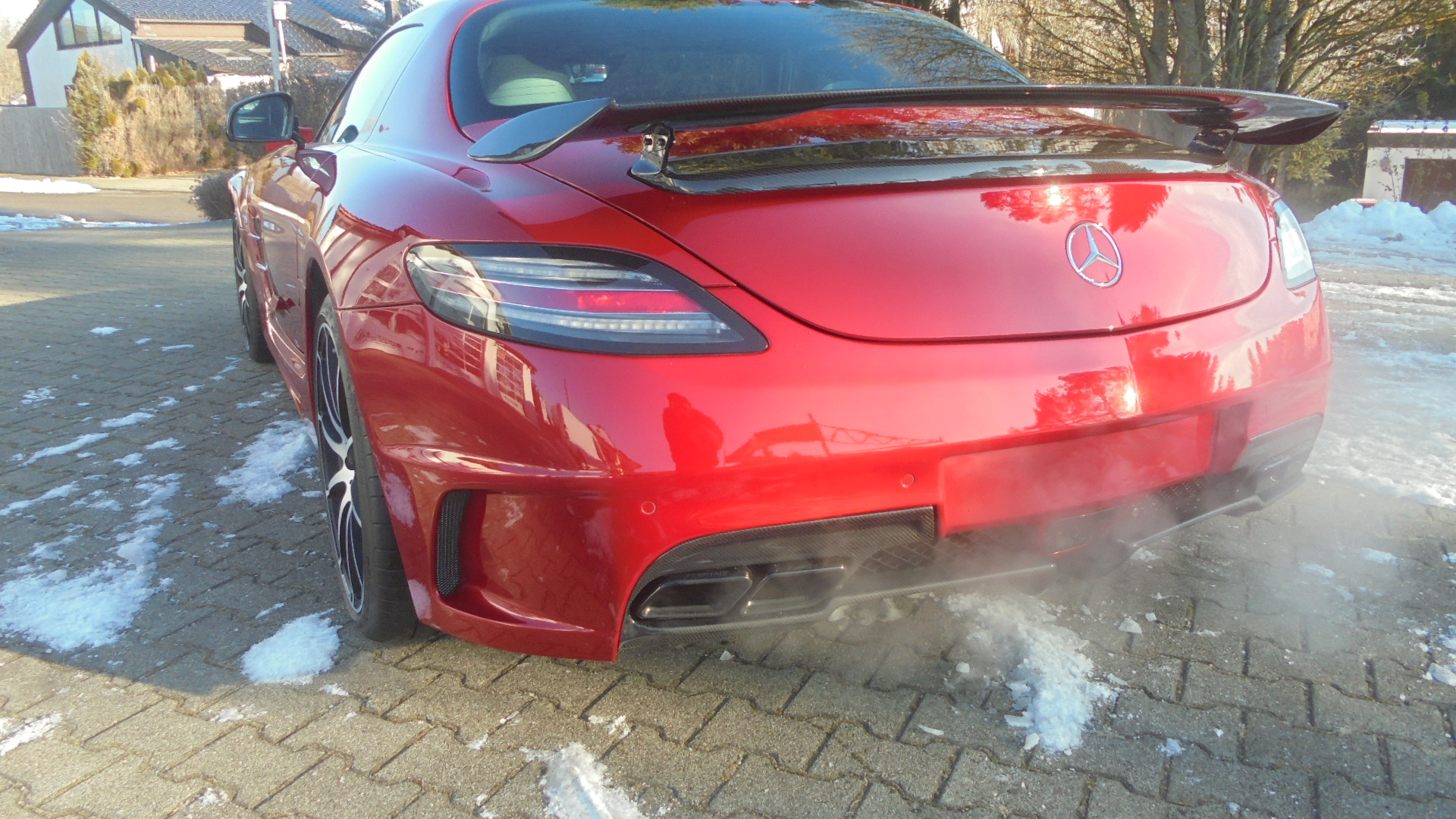 SLS C197 Coupe, Roadster, Black Series Look auf der Basis des Serien SLS. Keine Karosseriebearbeitung notwendig. Jederzeit r&uuml;ckr&uuml;stbar. G&ouml;ckel Performance 