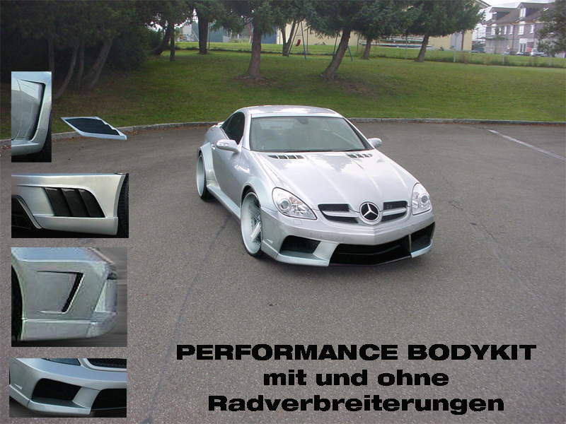 SLK R171 AMG Black Series bodykit Bausatz wide body G&ouml;ckel Automobilveredelung Styling Tuning Mercedes Benz